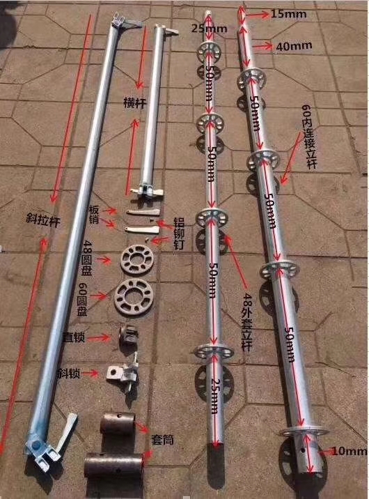 盤扣腳手架碗扣式鋼管腳手架都有哪些標準(圖1)